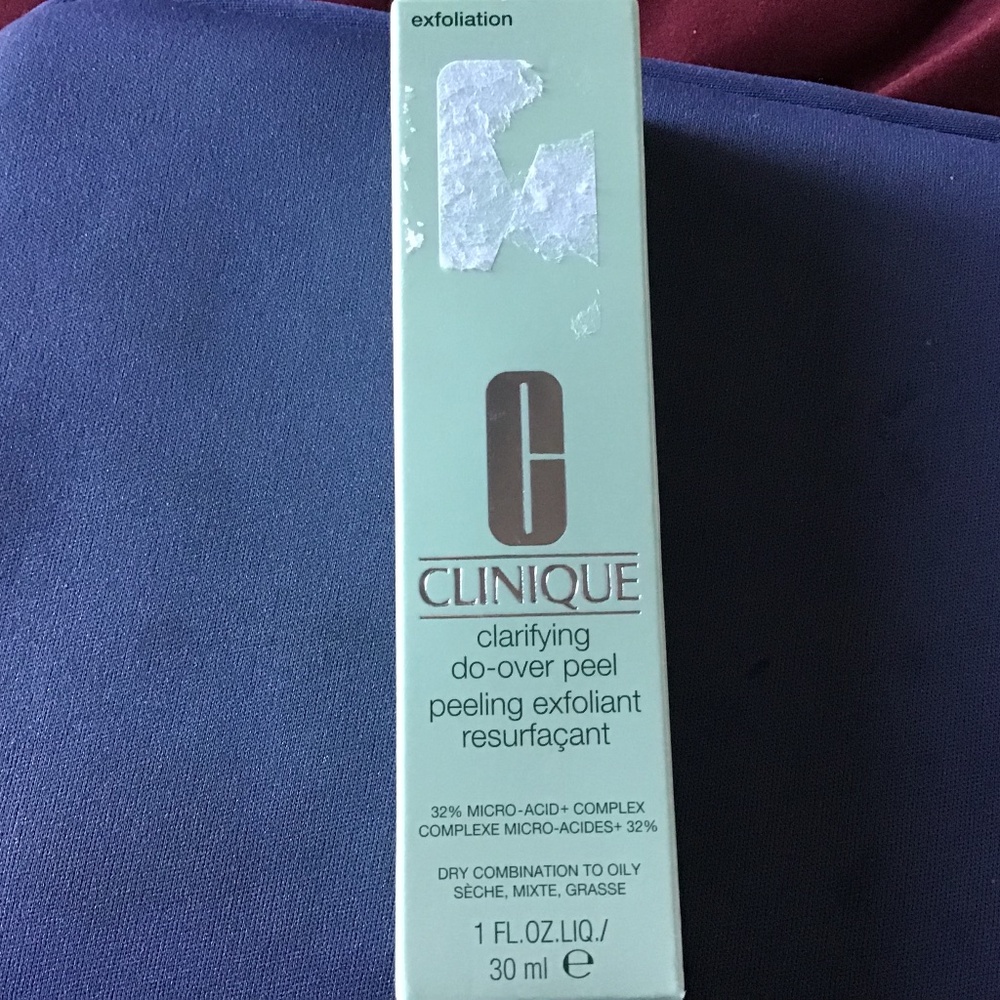 Clinique Clarifying Do Over Peel Exfoliate New